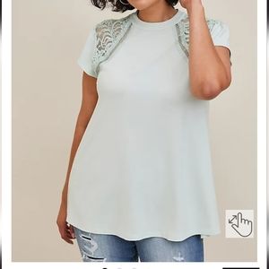 Torrid NWT Crepe Jersey Mock Neck Top